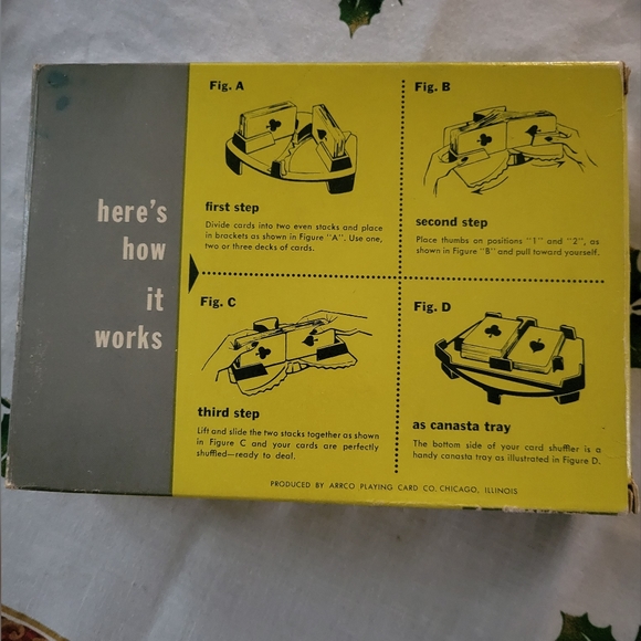 Vintage Goren card shuffle and canasta tray EUC - Picture 3 of 3